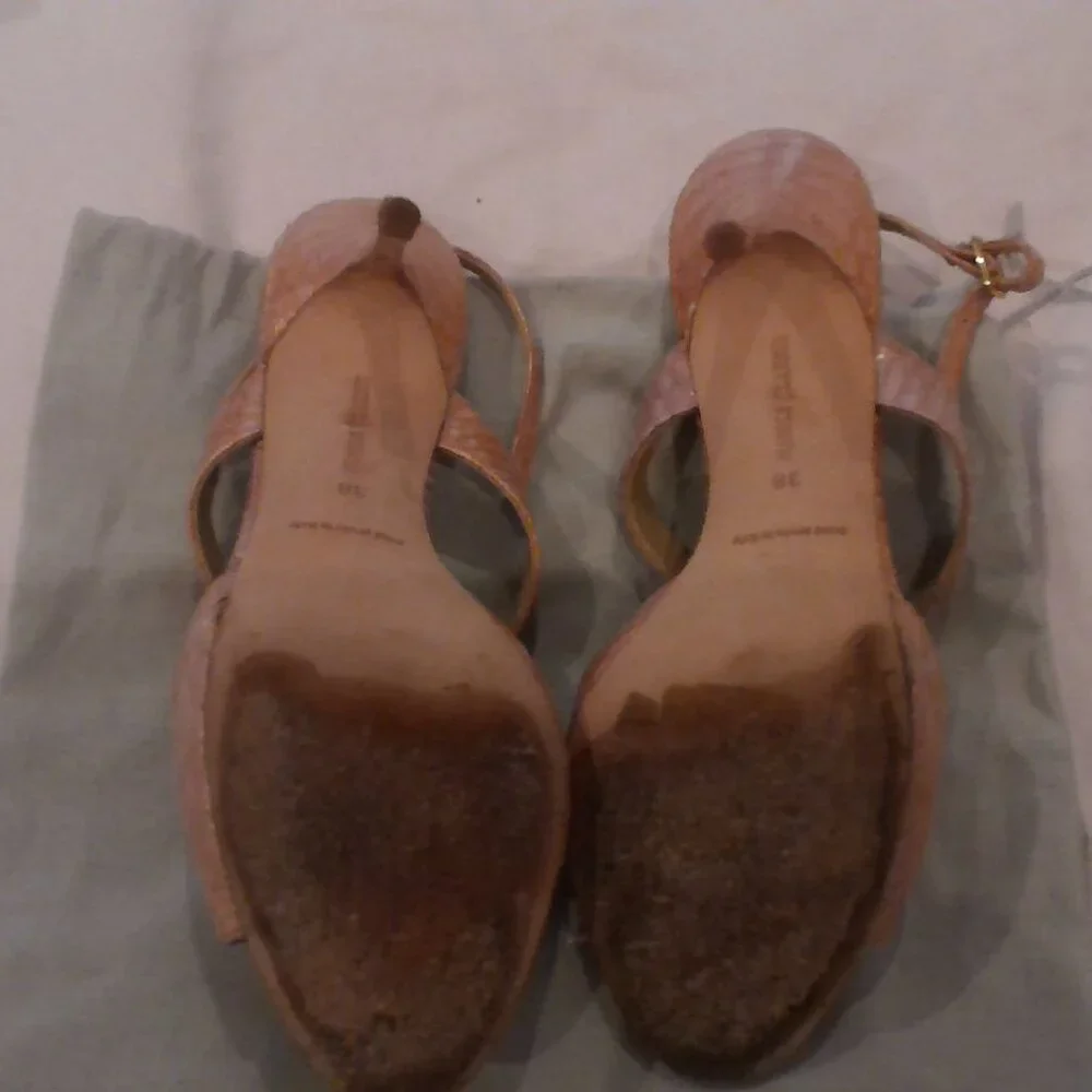 Manolo Blahnik Sandals in Snake Pink Size 38 (Size 8) - Picture 7 of 7